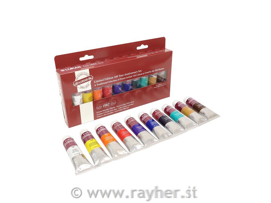 Lukas 1862 PRO uljne boje set 10x37 mlMasters set
