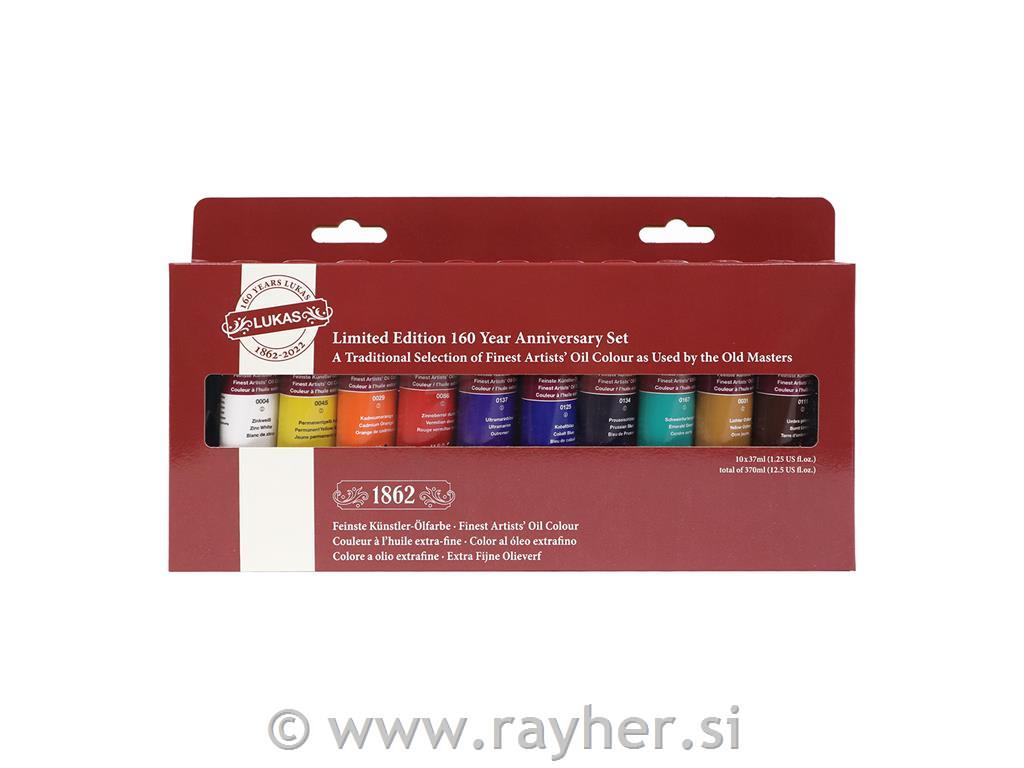 Lukas 1862 PRO uljne boje set 10x37 mlMasters set