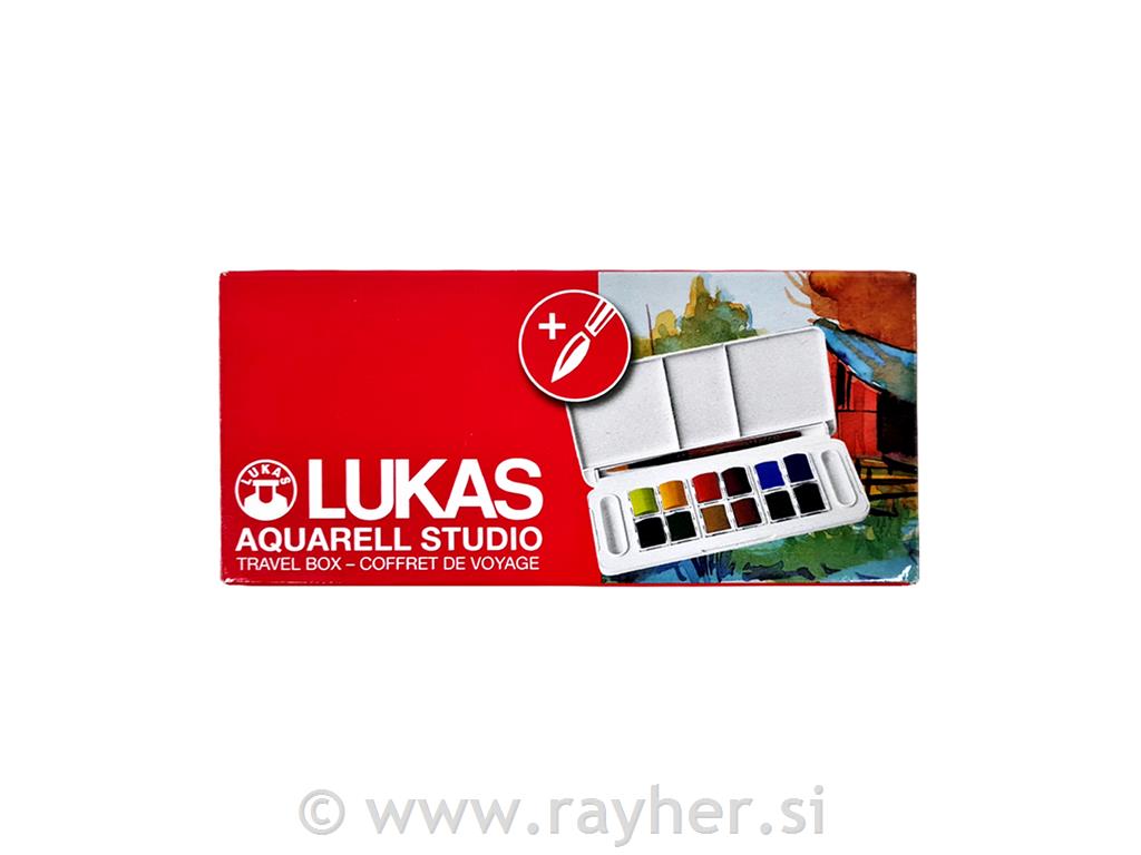 Lukas Studio akvarel boje 12 kockaStudio Travel