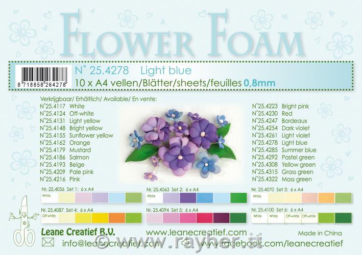 FOAMIRAN PENA LEA'BILITIES, A4, 10 kom,0.8 mm, svijetlo plava
