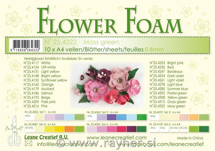 FOAMIRAN PENA LEA'BILITIES, A4, 10 kom,0.8 mm, tamno zelena