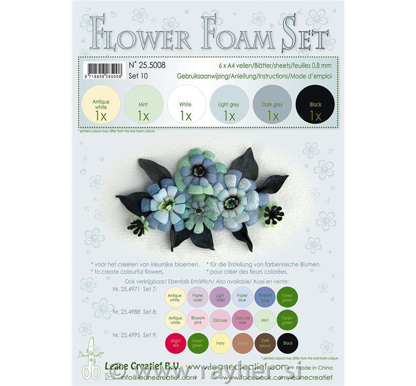 FOAMIRAN PENA LEA'BILITIES, A4, 6 kom, 0.8 mm, crna/siva