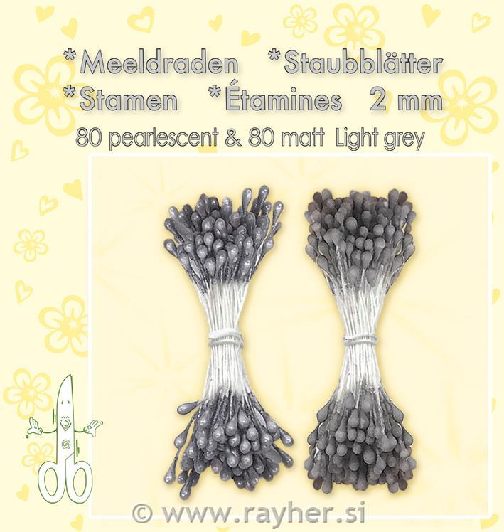 PRAŠNICI LEA'BILITIES 2 mm, 2x80 mm, mat/ biserno svijetlo sivi