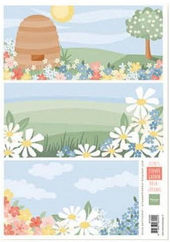 Decoupage slike: Cvjetni vrt