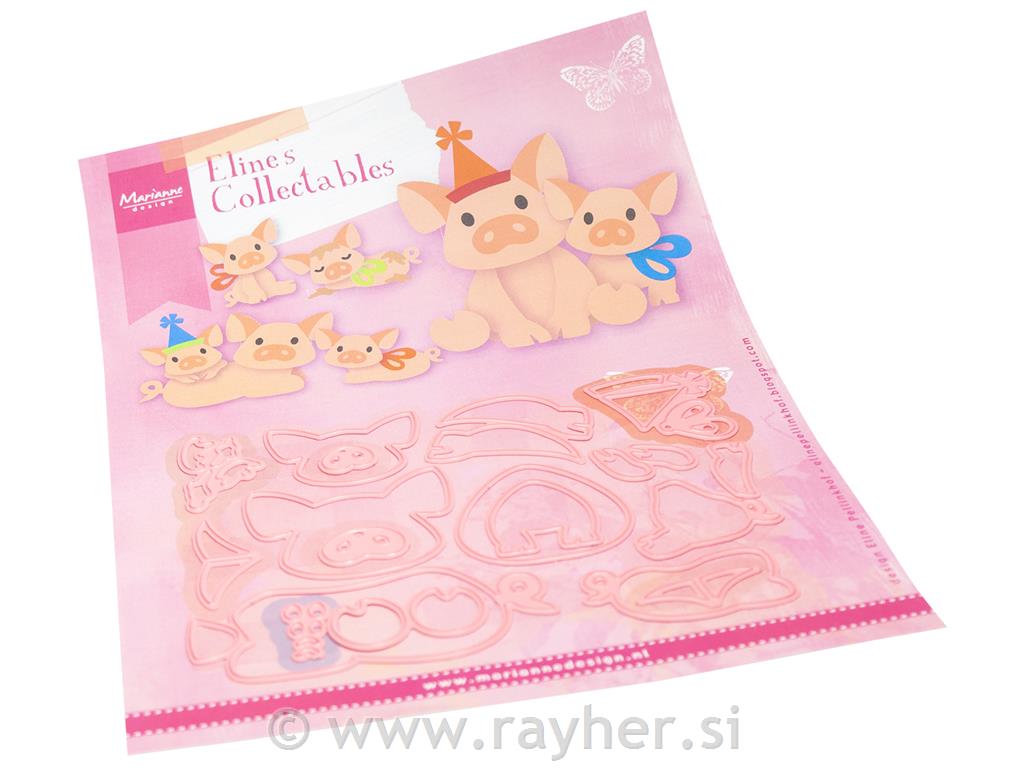 Collectable die: Pig family