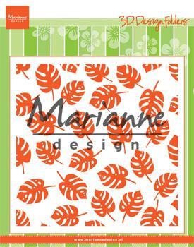 3D Design Folder - Tropical leaves