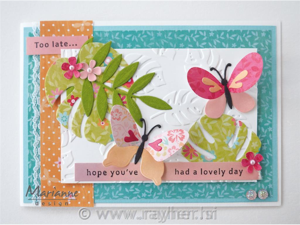 3D Design Folder - Tropical leaves