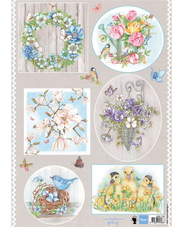 Decoupage slike, Cvijeće 1