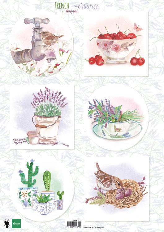 Decoupage slike, Lavanda