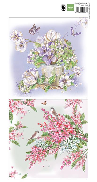 Decoupage paper: Country Flowers