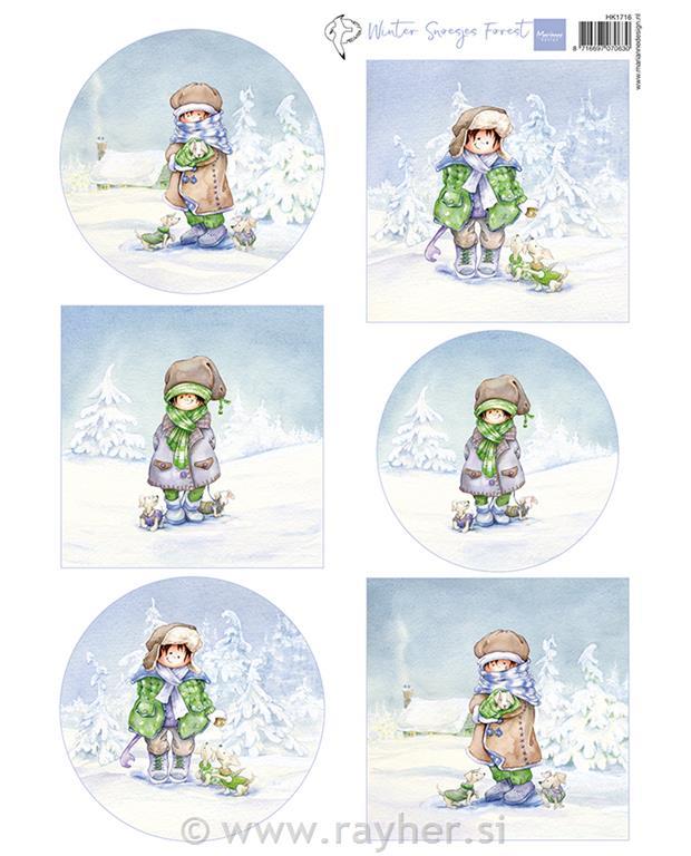 Decoupage slike: Winter Forest