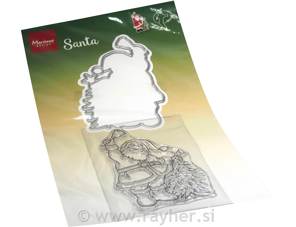 Clear Stamp and die: Santa