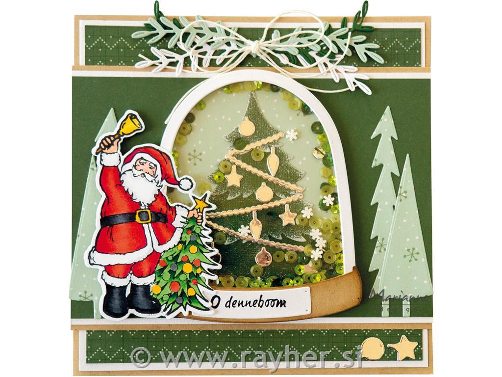 Clear Stamp and die: Santa
