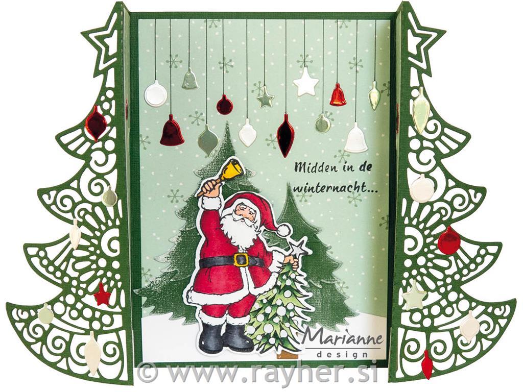 Clear Stamp and die: Santa