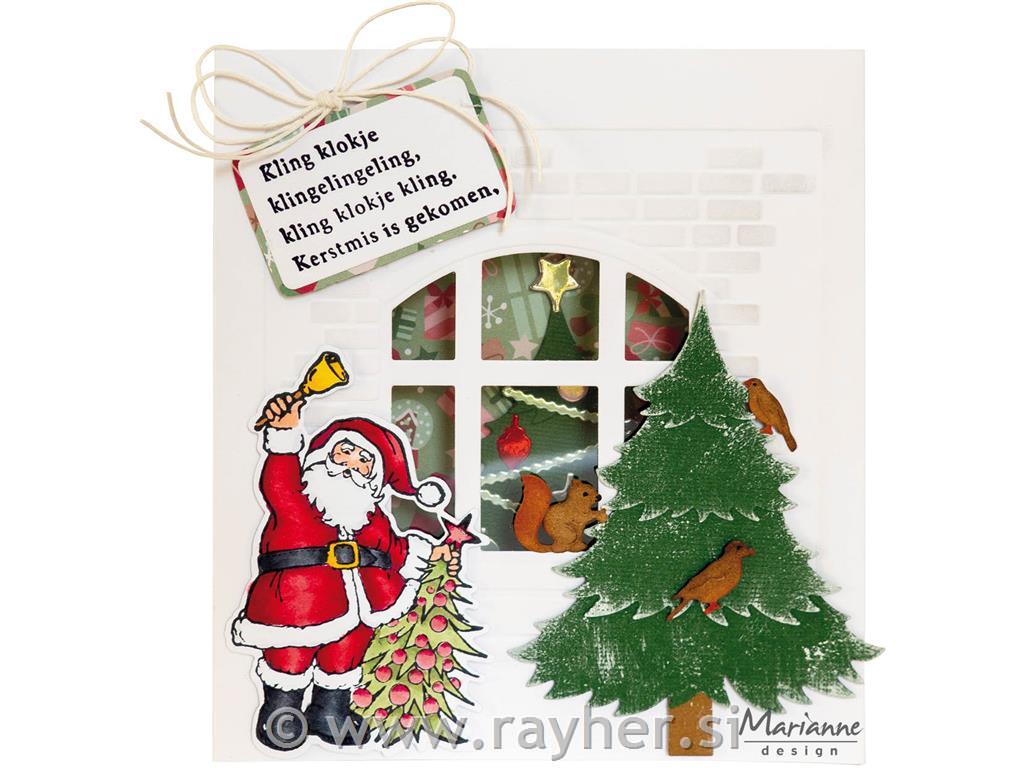 Clear Stamp and die: Santa