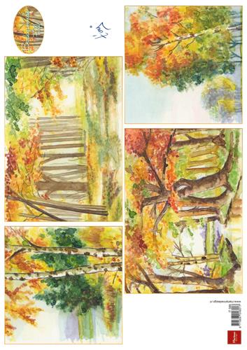 Decoupage slike, Drevored
