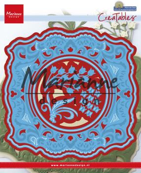 ŠABLONA MD CREATABLES, OKVIR Z ORNAMENTOM, OKROGEL