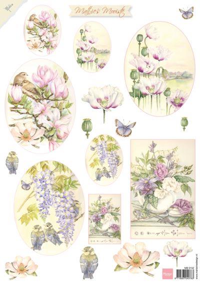 Decoupage slike, Ljetno cvijeće 1
