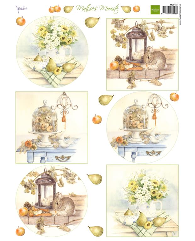 Decoupage slike, Jesenki buketi