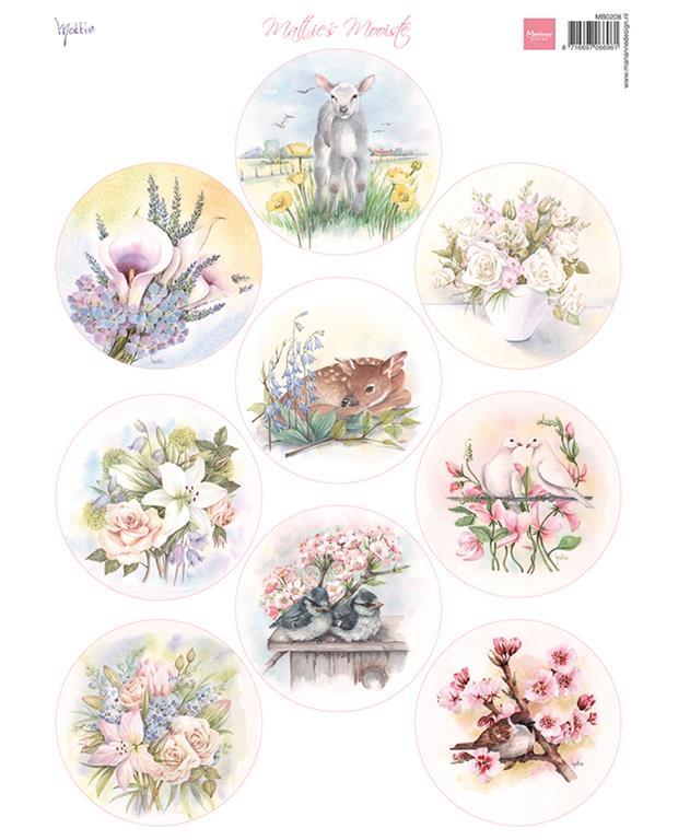 Decoupage slike: Spring Circles
