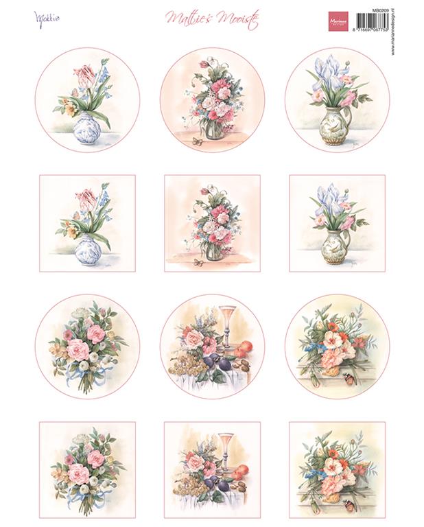 Decoupage paper: Spring Circles