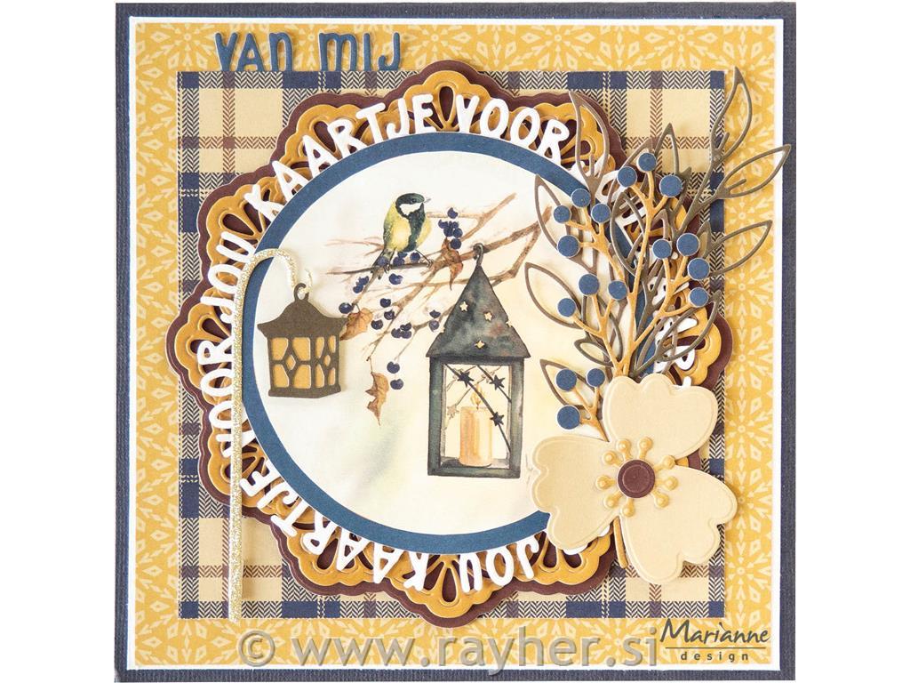 Decoupage paper: Winter lanterns