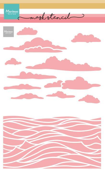 Mask stencil: Sea scenery