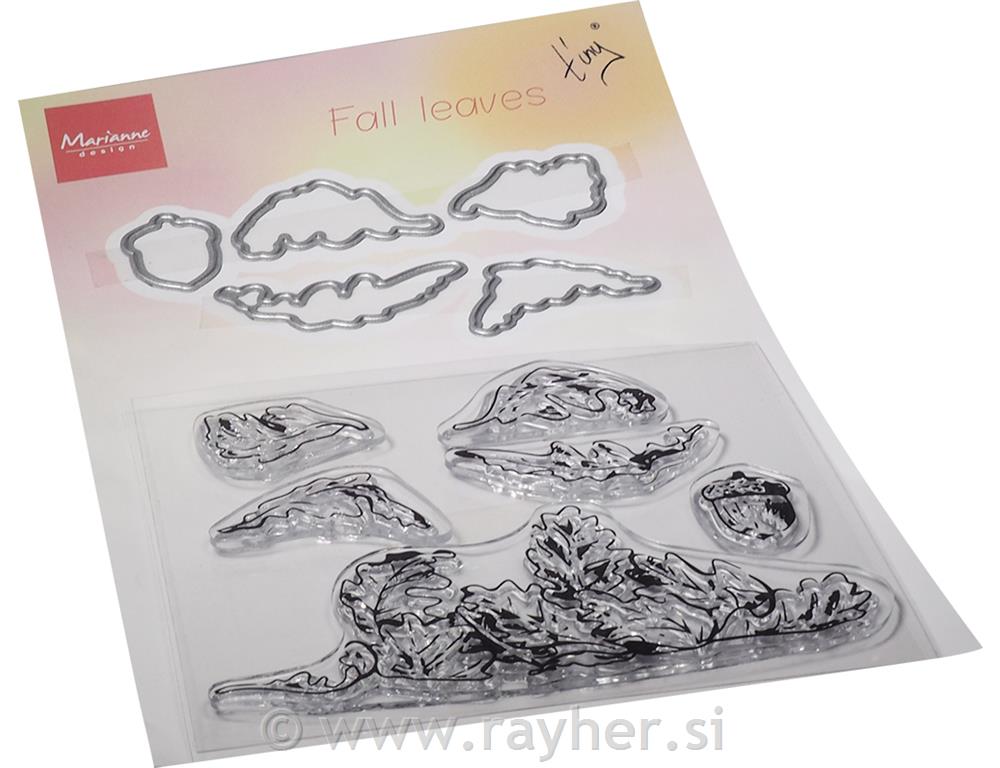 Timbri & rezači, set: Jesenje lišće