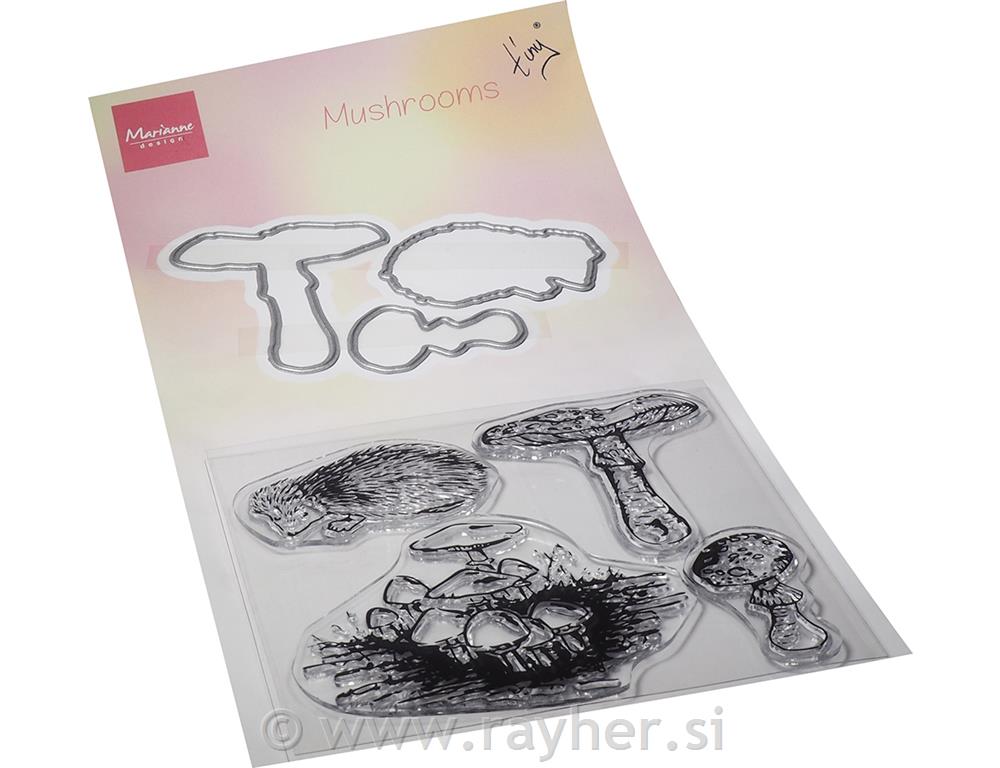 Stamp & die set: Mushrooms