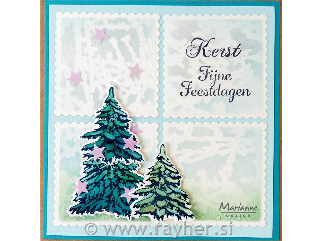 Timbri & rezači, set: Selo u snjegu