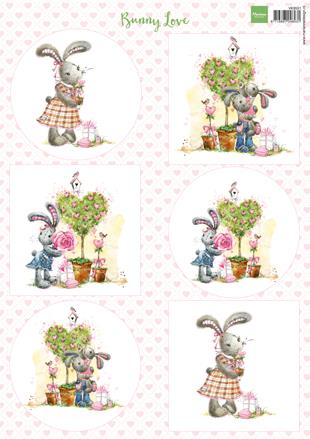 Decoupage slike, Radost zećeva 1