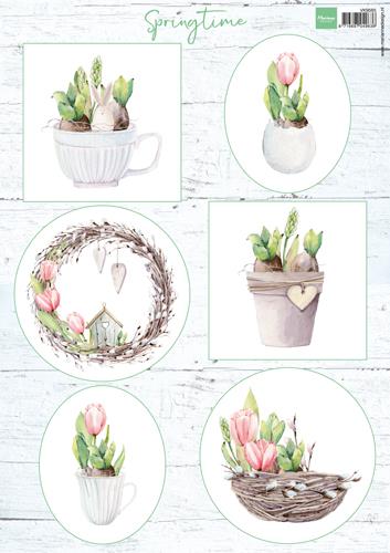 Decoupage slike, Tulipani