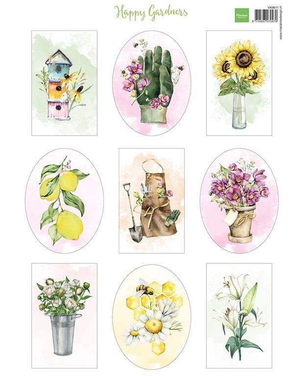 Decoupage slike: Vrtovi