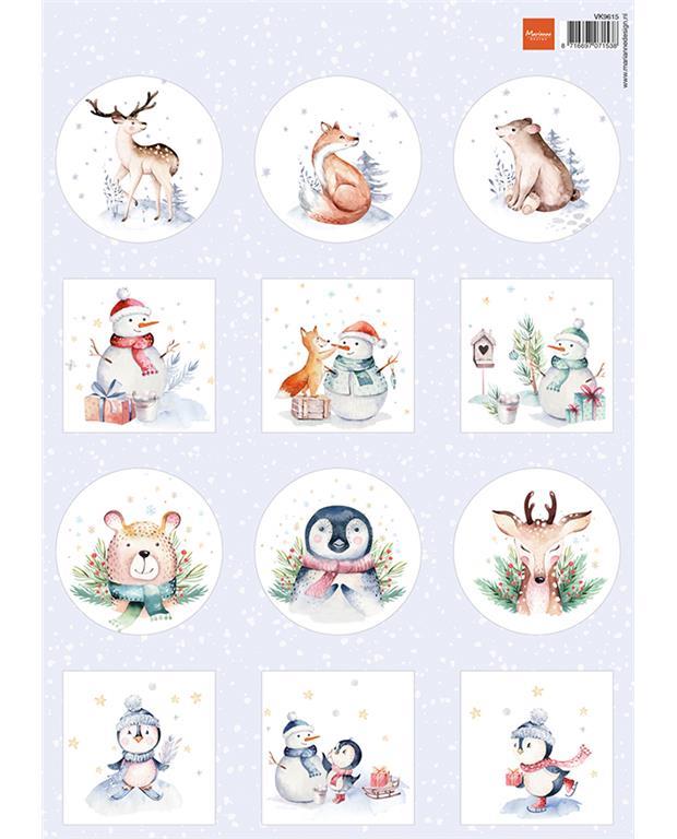 Decoupage slike: Merry Animals