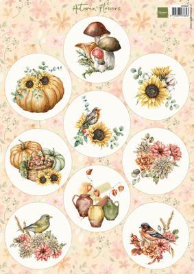 Decoupage slike: Jesensko cvijeće