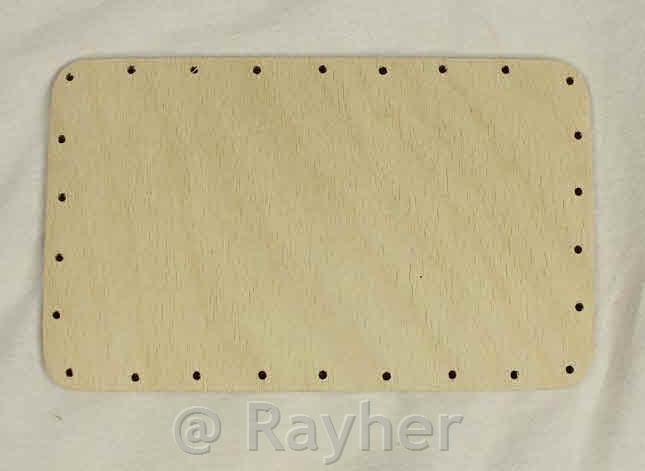 Drvena osnova za košaru, 18x11 cm