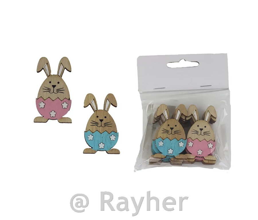 Uskrsni ukrasi, drveni, set 12