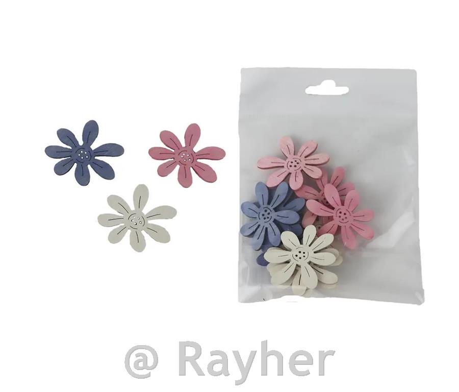 Drveni ukrasi, Cvjetići, set 10