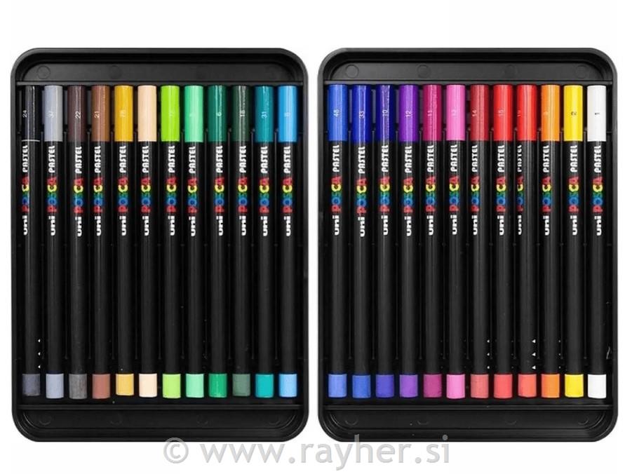 Posca uljane pastele, set 24