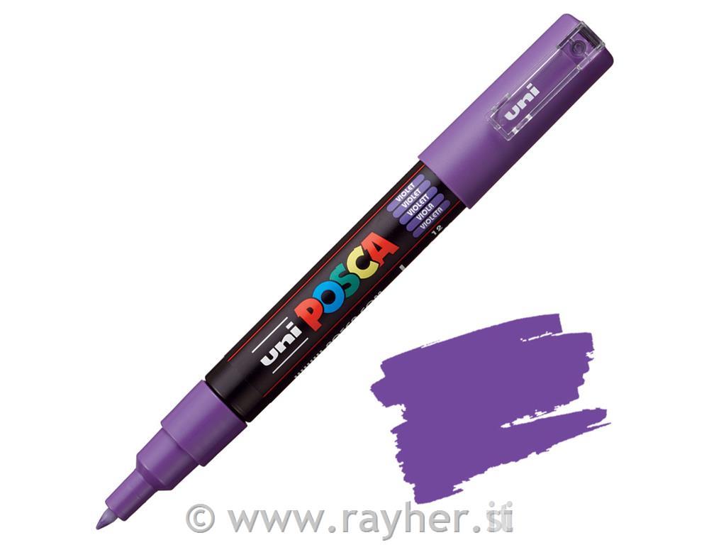 Uni POSCA marker; vrh 0,7 mm bullet;violet