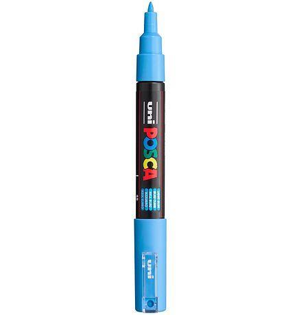 Uni POSCA marker; vrh 0,7 mm bullet;light blue