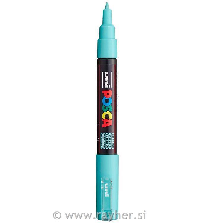 Uni POSCA marker; vrh 0,7 mm bullet;aqua green
