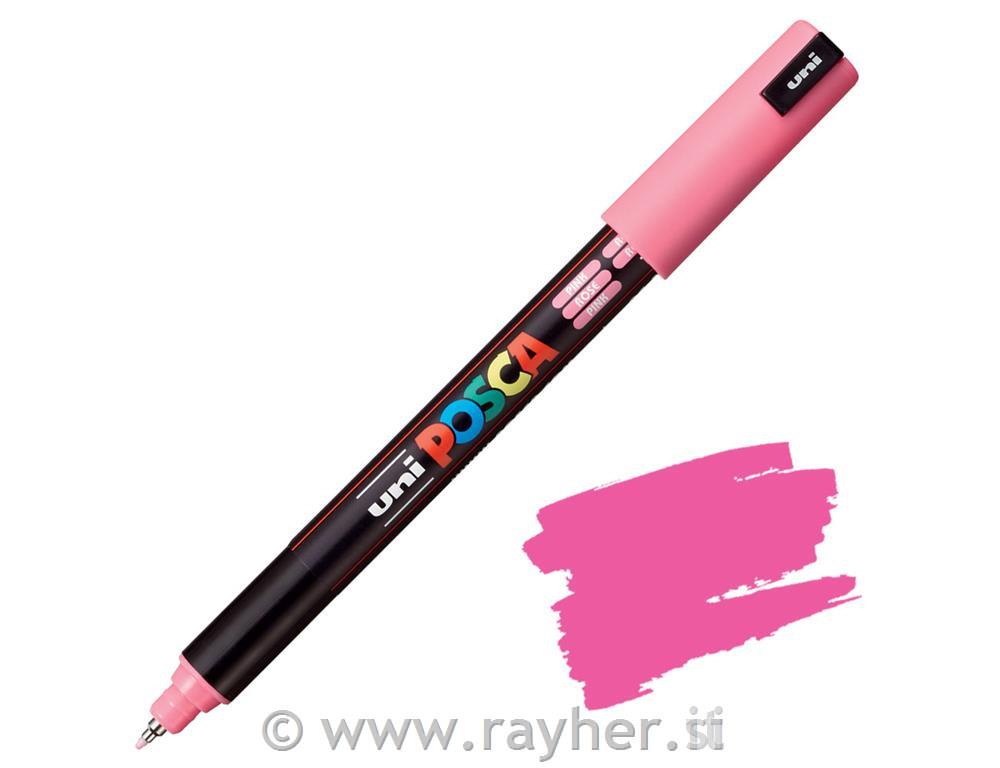 Uni POSCA marker; vrh 0,7 mm metal;pink