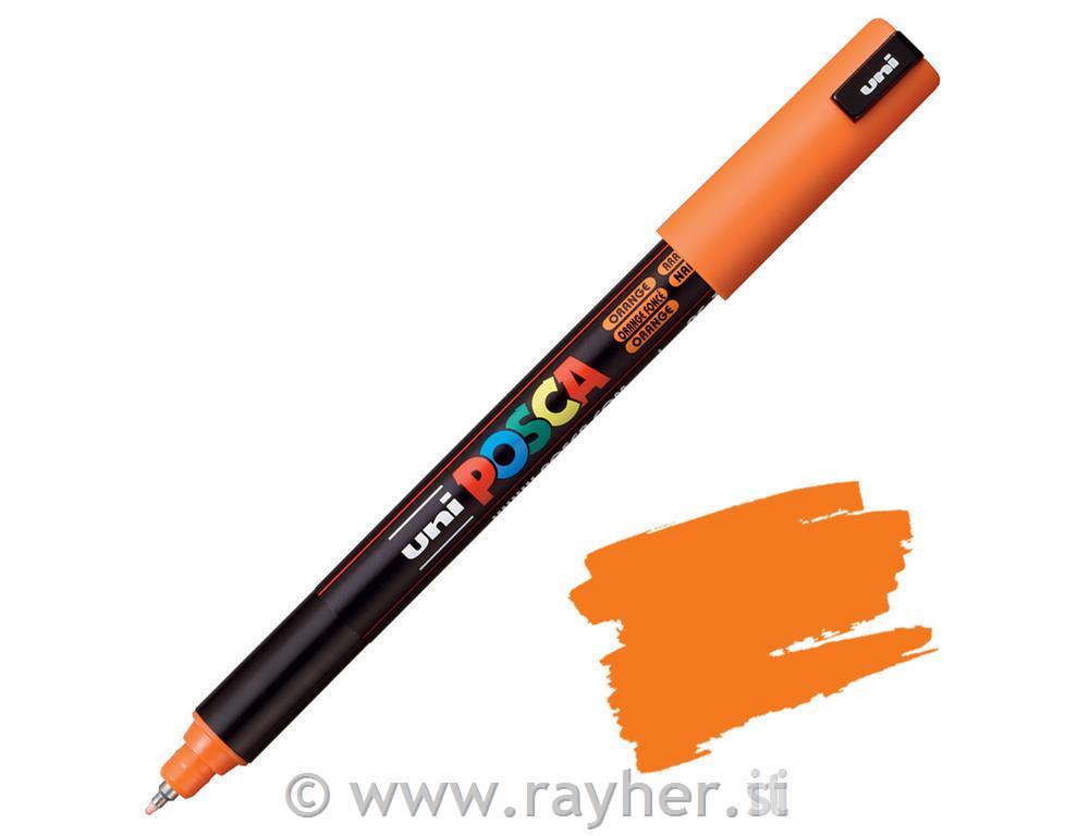 Uni POSCA marker; vrh 0,7 mm metal;orange