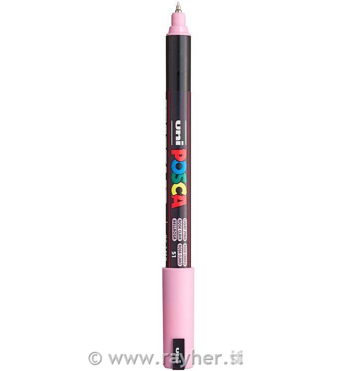 Uni POSCA marker; tip 0,7 mm metal;light pink