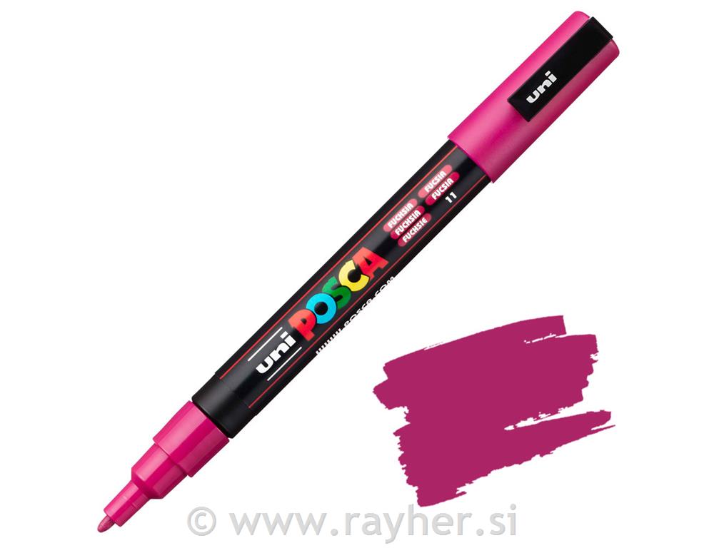 Uni POSCA marker; vrh 0,9-1,3 mm;fucsia