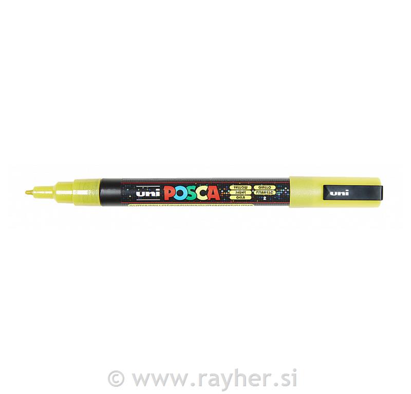 Uni POSCA marker; vrh 0,9-1,3 mm;yellow