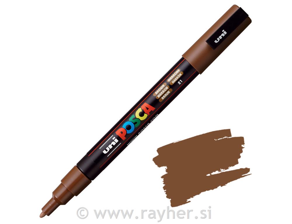 Uni POSCA marker; vrh 0,9-1,3 mm;brown