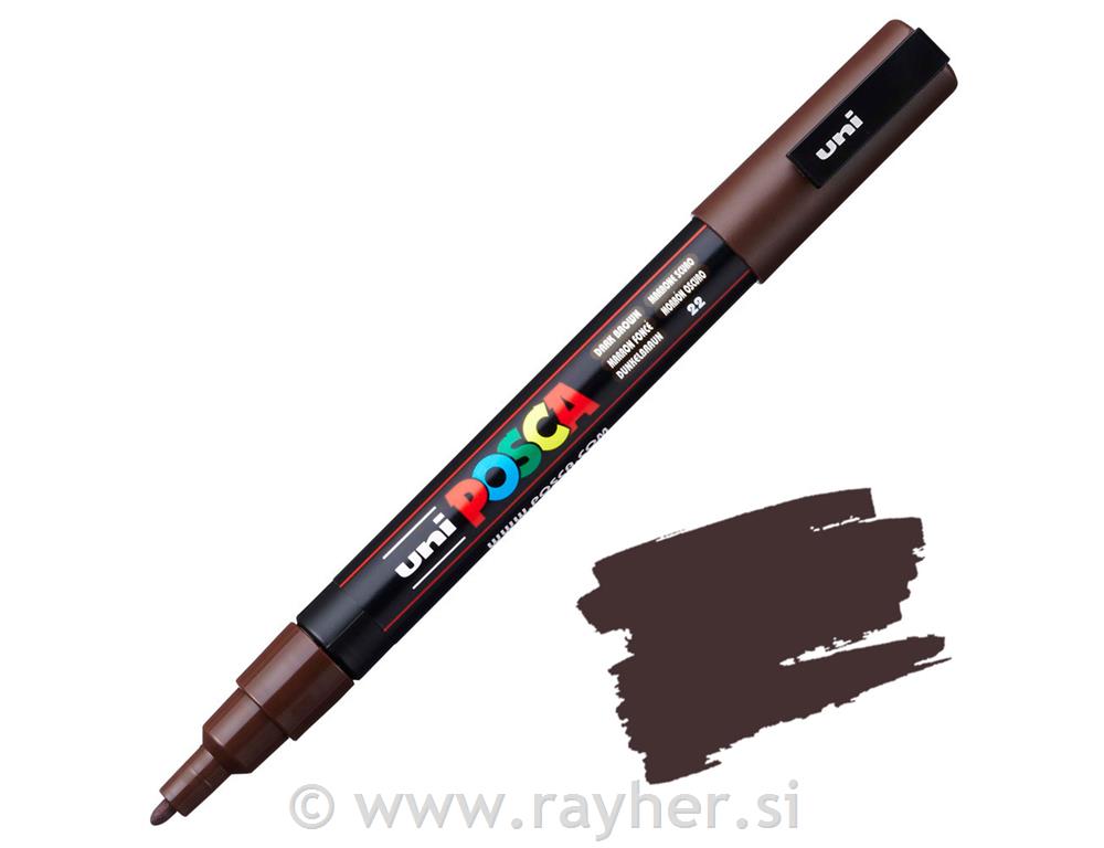Uni POSCA marker; vrh 0,9-1,3 mm;dark brown