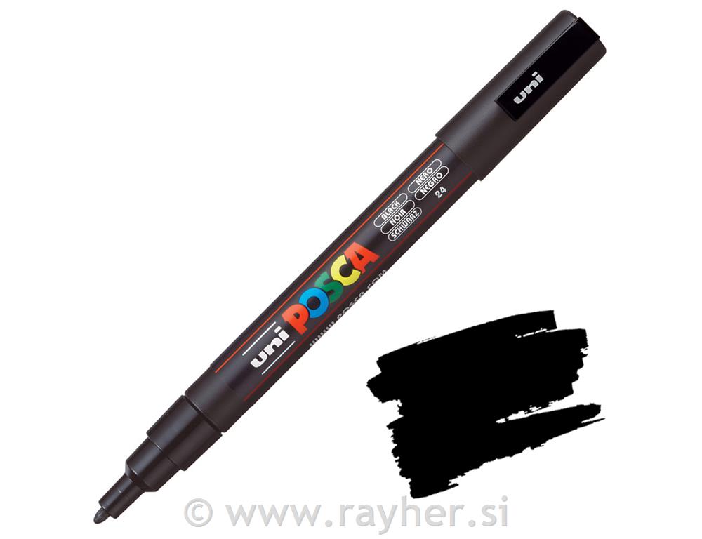 Uni POSCA marker; vrh 0,9-1,3 mm;black